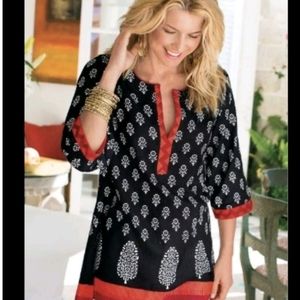 Soft sourroundings tunic cotton
